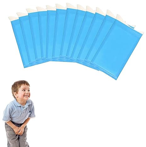 KOMUNJ 12 bolsas de orina de viaje absorbentes de gel con bolsas de basura desechables para camping, viajes, urinario, inodoro, atasco, orina de emergencia, bolsas de enfermedad de coche para adultos