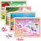 SYNARRY Unicorn Mermaid Princess Fairy Wooden Jigsaw Puzzles for Kids 3 4 5 Year Olds - 4 Packs 24 Piece Children’s Jigsaw Puzzles Age 3 4 5 6 Girls Boys