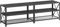 VASAGLE TV Cabinet, TV Stand for TVs Up to 70 Inches, Entainment Centre with Storage Shelves, 63 Inches Width, Steel Frame, for Living Room, Bedroom, Charcoal Grey and Ink Black LTV095B22
