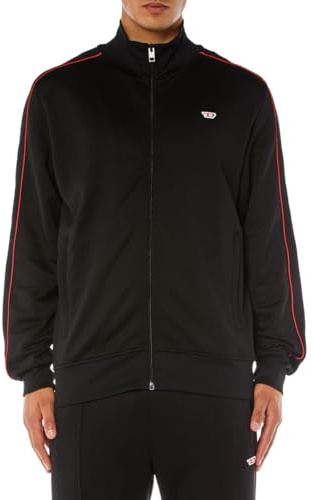 Diesel_S-Lock-D Felpa_Sweatshirt_Schwarz_M Große Größen