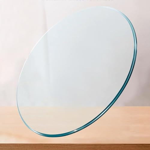 Superficie Mesa Redonda De Cristal Espesor 8mm Vidrio Templado Transparente Diámetro 50 60 80 90 100cm Tablero De Vidrio Redondas, Protección De Escritorio Para Mesas De Comedor, Mesas De Café