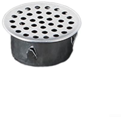 Siphon de douche rond, évacuation de sol de douche, grille amovible et récupérateur, acier inoxydable SUS 304 (40 tubes)