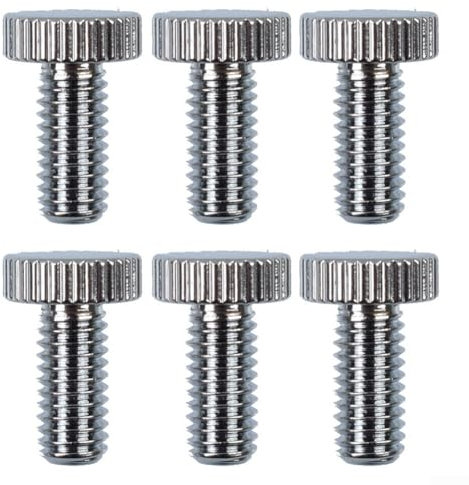For Floyd Rose Tremolo Bridge Fine Tuning Screws, Set of 6pcs for Electric Guitar (Chrome)