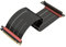 LINKUP - AVA5 PCIE 5.0 Riser-Kabel | RTX5090 RX9070 GPU Bereit | x16 128GB/s Geschwindigkeit | PCIe 4.0 & WRX80/WRX90E Kompatibel | Rechter Winkel, Schwarz 30cm (Gesamtlänge 34cm)