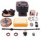 Yurefax Kit cilindro pistone da 42 mm, for STIHL, FS450 FS450 tamburo frizione bobina di accensione filtro aria carburante kit di riparazione linea decespugliatore Filtro aria tosaerba