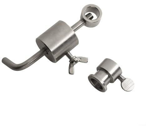 Sumsoctober BBQ Skewer Counterweight Oven Balance Skewer BBQ Rod Limiter Rotisserie Stainless Steel Roast Chicken Balancer For Rotate Evenly