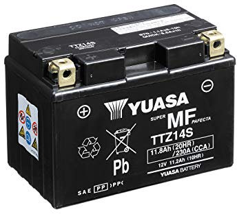 Yuasa TTZ14S 12V 230 CCA Hochleistungs-VRLA-Motorradbatterie