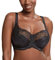 Panache Women's Clara Lace Full Cup Bra Balconette, Semi-Sheer, Black Charcoal, 40DD
