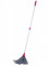 Kleeneze KL062536EU Microfibre Cloth Mop - Removable Absorbent Mop Head Refill Included, 77cm - 128cm Extendable Handle, Drip/Scratch Free, Wet Or Dry Floor Cleaner, Cleaning For Hard Floors, Grey