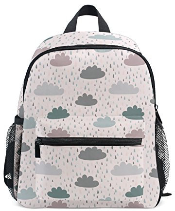 Kinder Rucksack Rucksack Cartoon Hand Drawn Clouds Schultasche für Kinder Vorschule Jungen Mädchen Kleinkinder