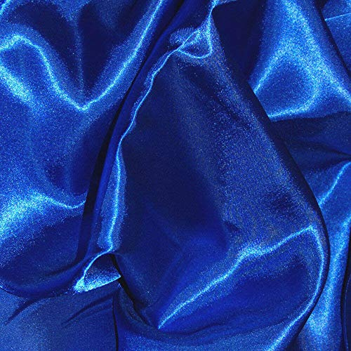 FYVIE STAR FABRICS Silky Satin Dress Craft Fabric Plain Luxury Wedding Material 150cm Wide. Royal Blue. When Selecting 3 or More Metres. (1m)