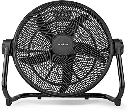 NEDIS Ventilatore da Pavimento FNXL10CBK50 | 50 cm | Numero di impostazioni di velocità: 3 | Inclinabile | Nero