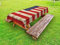 ABAKUHAUS Vereinigte Staaten von Amerika Outdoor-Tischdecke, Independence Day im Juli, dekorative waschbare Picknick-Tischdecke, 145 x 265 cm, Marineblau Creme