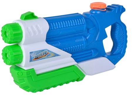 Simba 107276075 - Waterzone Double Blaster, Wasserpistole, Pumpmechanismus, Doppelstrahl, Tankvolumen: 900ml, Reichweite: 8m