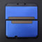 Aluminium Alloy Protective Case Front Back Faceplate Plates Top & Bottom Battery Housing Shell Case Cover for Nintendo New 3DS XL LL Console 2015 - Blue