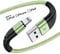 Essri 2Pack for iPhone Charger Cord 6FT, Lighting Cable 6 Feet to USB Charging Cable, Nylon Braided Charging Cord 6 Foot Compatible with iPhone 14 13 12 11 X XS XR 15 Pad -Light Green