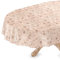 Wachstuchtischdecke Wachstuch Vinyl abwischbar Wachstischdecke Tischdecke Oval 140 x 200cm Schnittkante Fliesen Beige