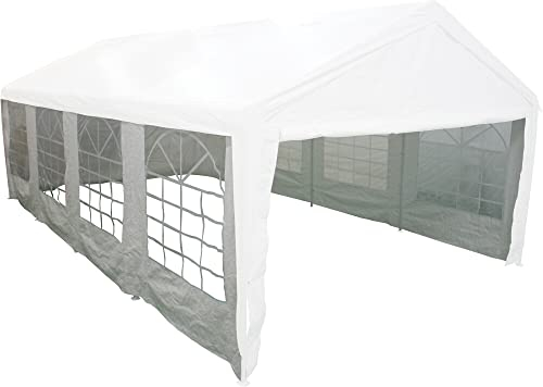 Seitenteile weiß zu Event Pavillon 6x12 Meter, Bezug aus Polyethylen, 140g/m² in weiß, 4 Stück
