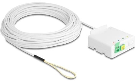 Delock LWL Anschlussdose 2 x SC/APC Simplex mit Verlegekabel Set 20 m