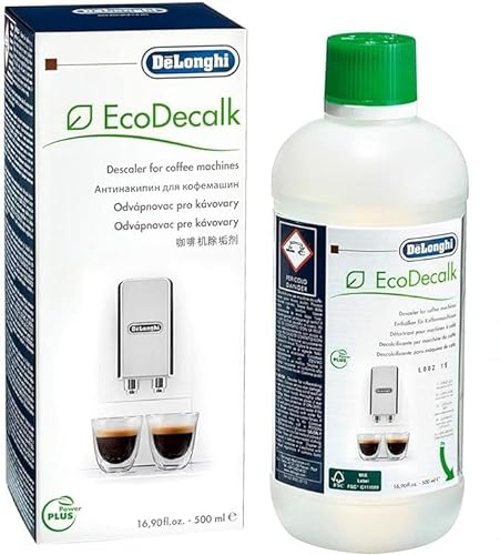 Descalcificador para Cafeteras EcoDecalk Delonghi - Repuesto para Limpiar y Descalcificar compatible con Todo Tipo de Cafeteras | Pack 1 x 500 ml