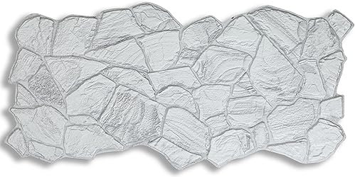 Grace Baltic – Pannelli da parete 3D per decorazione di pareti interne in PVC (50, arenaria Cenere)