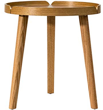Table Basse Table d'extrémité en Bois de Table Ronde Table de café de Table de Table, Table Basse intérieure/extérieure (19.5 DX20.5 H) Table de Salon (Color : A)