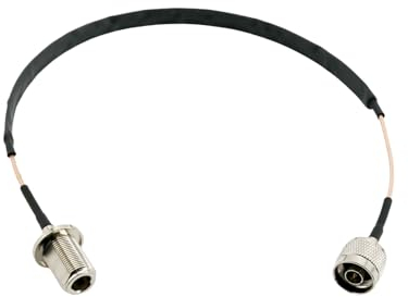 MAAS Elektronik Fensterdurchführung 0,5 Meter N Buchse - N Stecker - CB - AFU - Betriebsfunk - WIFI