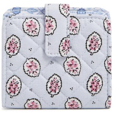 Vera Bradley Damen Cotton Finley Kleine Geldbörse mit RFID Schutz