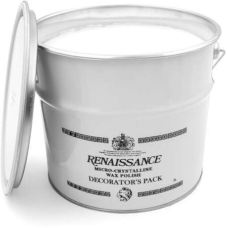 Renaissance Holzwachs und Politur - 3 Liter Klarwachs für Möbel, Eichenholz und Antik Restaurierung - Holzpflege und Restaurierung