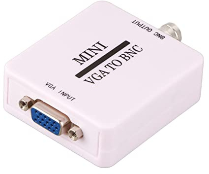 KIMISS HD VGA zu BNC Videokonverter USB 1920 X 1080 für HDTV-Monitore, Fernseher und Computer; Koax-zu-VGA-Adapter Zur Signalkonvertierung