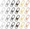 24 PCS Metal Lobster Claw Clasps 6 Colors Swivel Clasps Lanyard Snap Hooks Strap with Key Rings for Bag Key Chains Connector Jewelry DIY Making Supplies
