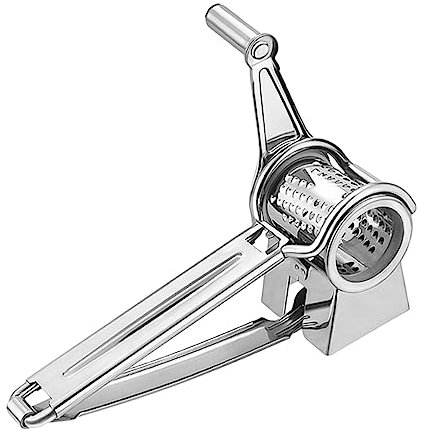 Garneck Edelstahl-kurbelreibe Für Käse Und Knoblauch Handkurbel-käsereibe Aus Rostfreiem Stahl Spülmaschinenfest Und Langlebig Für Küche Und Restaurant