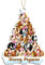 GENANY 2 Seite gedruckt Holz Meerschweinchen Baum Weihnachten Ornamente 2024 Andenken Ornamente Weihnachten Ornament Geschenke für Frauen Ornament Weihnachtsdekoration für Baum Weihnachtsbaum