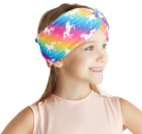 Stirnband Kinder Winter Mädchen Stirnbänder Winter Verstellbar Plüsch Haarband Elastische Ohrenwärmer für Ski Wandern Radfahren Laufen Outdoor