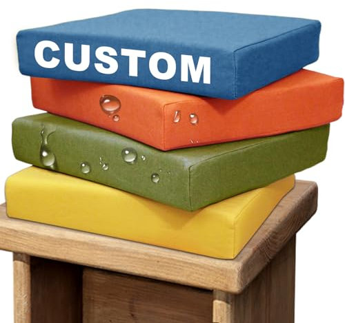 Benutzerdefinierte Bankkissen Outdoor, Abnehmbarem Sitzauflage Eckbank Auflagen, Bankauflage Outdoor Wasserdicht, Indoor Sitzkissen Bank, Rutschfeste Bankkissen Sitzpolster Für Fenster (5cm Dicke)