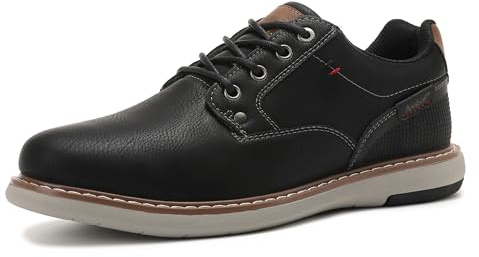 ANALEAF Men's Classic Oxford Shoes Lightweight Business Lace-Up Sneakers | Synthetic Leather Oxford, Lightweight & Wear-Resistant Outsole, Versatile Style for Suits & Jeans