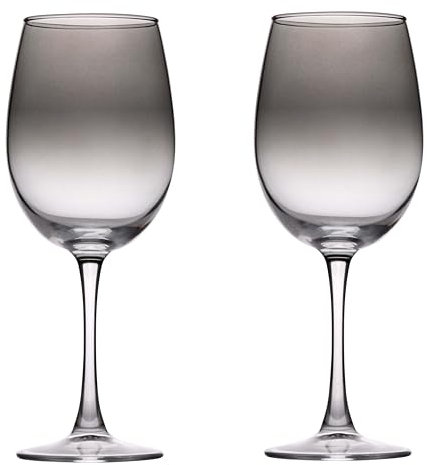 alpina Set de 4 Verres à Vin - Verres à Vin Fumés - Convient pour le Vin Rouge et Blanc - Vaisselle en Verre pour toutes les Occasions - Verre