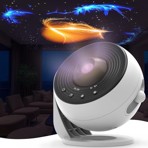 Galaxy-Projektor, verbesserter 13-in-1-Planetarium-Sternprojektor mit Nebel- und Milchstraßen-Effekten, breitere Deckenabdeckung, Auto-Timer, Nachthimmel-Projektor für Kinder und Erwachsene
