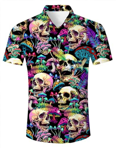 Belovecol Chemise hawaïenne pour Hommes T-Shirts Galaxie imprimés en 3D Chemise Hommes Chemises Graphiques Cool Chemises