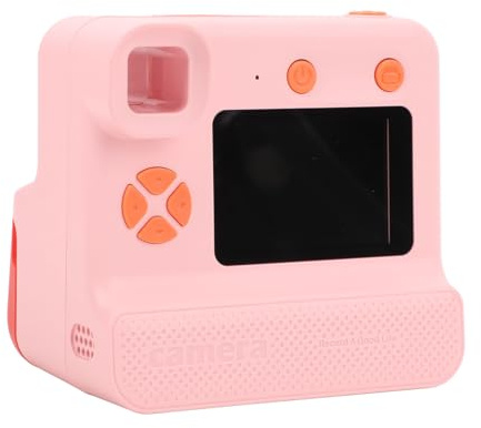 Fotocamera per Bambini, Display a Colori HD Fotocamera per Bambini Registrazione DV Stampa HD da 2,0 Pollici per Esterni (Roseo)