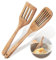 2 Pcs Wooden Spatula Set for Cooking - Wood Spatula Slotted Turner Cooking Utensils, Premium Acacia for Non-Stick Cookware, Kitchen Cooking Utensils for Frying Flipping Pancake