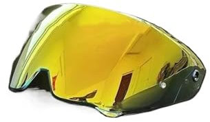 Visiera Lente per Casco Visiera per Casco da Motocicletta, Scudo Protettivo Anti-Luce, Adatta per RU&RO&C per AT&LA&S 3.0 4.0(Yellow)