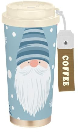 American Cartoon Carino Natale Nano Decorativo Tumbler Tazze Con Coperchi Tazza Da Caffè Viaggio In Acciaio Inox Isolato Tazza Da Viaggio Per Caldo E Freddo 17 Oz Spill