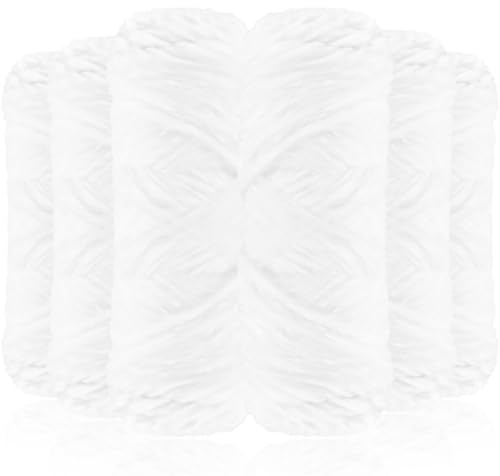 Exquilnova 6 x 100g Chenille Wolle zum Häkeln, Dicke Wolle zum Stricken, Velvet Chenille Garn, Flauschige Weiche Plüschwolle Häkelwolle Samtig Chenillegarn für Decke, Taschen, Schals, Kuscheltiere
