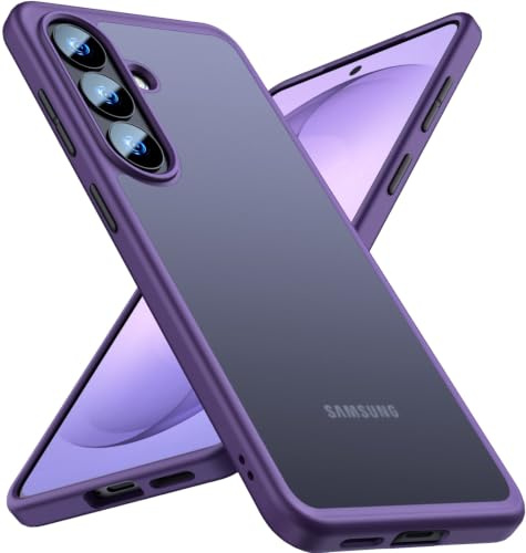 Premium Hülle für Samsung Galaxy S26 – Robust, stoßfest & stilvoll! Airbag-Technologie für Schutz auf Militärniveau. Kratzfest, griffig & sorgt für höchsten Komfort (Purple, Samsung S26)