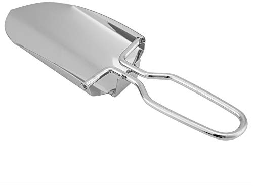 Ghzste Ultra-Lightweight Stainless Steel Folding Shovel, Small Multifunctional Spade, Portable Mini Shovel for Gardening, Camping, Fishing