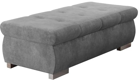 Mirjan24 Polsterhocker Sitzbank Orkan groß Hocker Sitzhocker Modern Pouf Fußbank Sitzmöbel 120x60 (Lumo 65)
