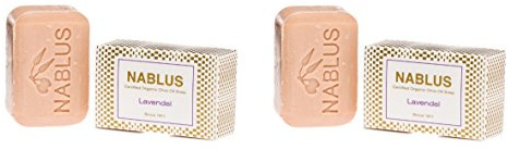 2er Set - Nablus Soap, Sorte: Lavendel handgemacht und palmölfrei, 2x100g