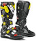 SIDI Crossfire 34 - Stivali da Moto Unisex , Multicolore (Bianco / Nero / Giallo Fluo), 43 EU