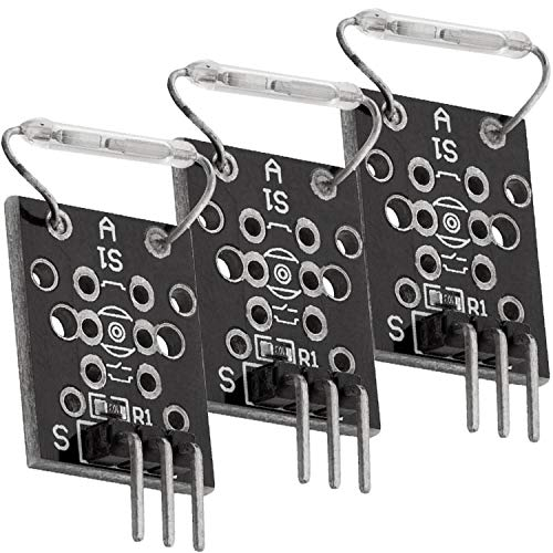 AZDelivery 3 x KY-021 Mini Interruttore a Magnete Sensore Modulo Reed compatibile con Arduino incluso un E-Book!